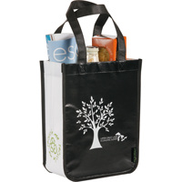 Sac non tissé personnalisé adapté aux articles de usage quotidien, petit sac de shopping laminé