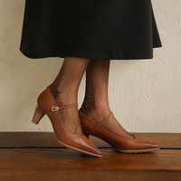 Nouveautés 2026 – Chaussures de bureau pour femmes à talon épais et bout pointu, avec bride à boucle, style toutes saisons, pour le quotidien et les occasions habillées