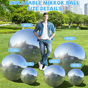 Boule disco géante gonflable imperméable et durable pour décoration extérieure de mariage et publicitaire Rouge/Bleu/Doré/<span class=keywords><strong>Vert</strong></span>/Noir - Product Image 3