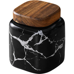 Frascos de Cerámica Simples con Tapa Hermética para Almacenamiento en la Cocina, para Café y Té - Product Image 1