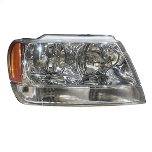 Faro Delantero Halógeno de Repuesto para <span class=keywords><strong>Jeep</strong></span> <span class=keywords><strong>Grand</strong></span> <span class=keywords><strong>Cherokee</strong></span> 1999 <span class=keywords><strong>2000</strong></span> 2001 2002 2003 Par Izquierdo y Derecho - Product Image 1