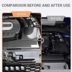 Piezas de coche de carbono seco filtro de aire de admisión de aire frío caja de tubo de conducto de aire <span class=keywords><strong>Golf</strong></span> 7 7R 7,5 GTI 7.5R para VW <span class=keywords><strong>Golf</strong></span> Volkswagen MK7 7,5 2,0 T - Product Image 3