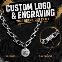 Bracelet en acier inoxydable avec rivets punk, chaîne à maillons tendance, ne se décolore pas, usine de bijoux ODM OEM