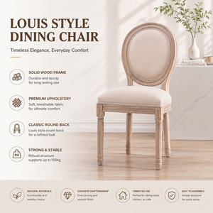 <span class=keywords><strong>Sedie</strong></span> da Pranzo in Legno di Quercia Stile Campagna Francese <span class=keywords><strong>con</strong></span> <span class=keywords><strong>Seduta</strong></span> in Paglia, Design Vintage per Cucina e Ristorante - Product Image 4
