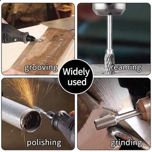Premium Compatible 10PCS 1/8 "Herramienta rotativa de vástago Carburo de tungsteno Juego de brocas de tallado de doble corte 10 para herramientas de formación de corte - Product Image 2