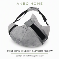 Almohada para el manguito rotador con bolsillo para dormir después de cirugía de hombro, almohada ajustable de soporte para el brazo