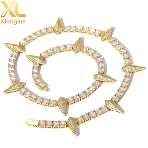 Collier Chaîne Tennis 5mm en Zircon Cubique Glacé, Style Punk Hiphop Tendance pour Hommes et Femmes, Fait Main, Cadeau d'Anniversaire de Mariage - Product Image 4
