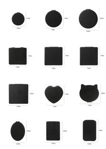 卸売かわいいメイクミラー手作りカスタムプライベートラベルミラー両面折りたたみミニPuミラーカスタムロゴ付き - Product Image 6