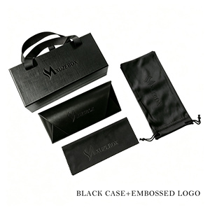 Étui à Lunettes de <span class=keywords><strong>Soleil</strong></span> Personnalisé en Carton Noir, Tendance Luxe, Nouveau Coffret d'Emballage avec Logo Personnalisé - Product Image 3