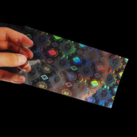 Étiquette autocollante de sécurité holographique 3D thermique transparente, conception personnalisée d'usine professionnelle, hologramme d'authenticité