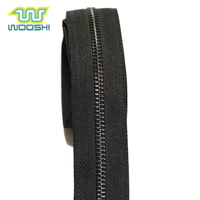 Zipper Rolls Zipper Manufacturer Sale Long Gold Metal Teeth Zip For Leather Coat Handbags Custom 6# Electroplate Black Brass