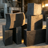 Brique réfractaire en magnésite chromée 1650°C pour four rotatif à ciment et four industriel avec service de découpe certifié ISO9001