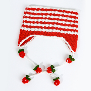 Gorro de ganchillo de invierno acrílico de alta calidad de diseñador <span class=keywords><strong>Kawaii</strong></span>, gorro bordado con parche personalizado, logotipo de dibujos animados, punto Argyle, viaje - Product Image 5