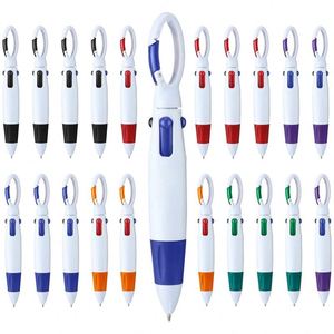 Bulk Promotional Multi-color Shuttle Pen With Carabiner Clip Personalized <b>Creative</b> <b>Gift</b> Pen for Trade Show Event Giveaway - Product Image 2