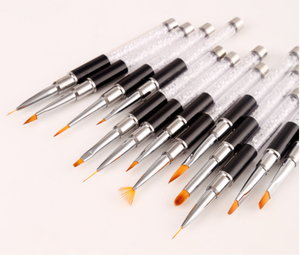 Pinceau linéaire OEM pour nail art, stylo de peinture à ongles personnalisé pour Noël, pinceau de gommage graffiti, pinceau à ongles en nylon pour salon de manucure - Product Image 1
