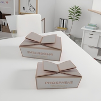 Boîte à tiroir rigide personnalisée avec logo, en matériaux recyclés écologiques, pour emballage de produits de boulangerie (cookies, donuts, cupcakes, sucre, sushi, aliments)
