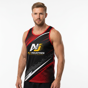 Sports Vest Men's Summer <b>Loose</b> Sleeveless Breathable Anti-UV Eco-Friendly Casual Fitness Sweat Running Basketball Quick <b>Tank</b> <b>Top</b> - Product Image 3