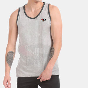 Camiseta sin mangas de malla de fitness informal para hombre, ropa deportiva holgada personalizada para correr al por mayor - Product Image 2