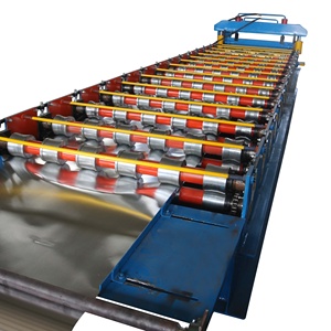 Feuille de toiture en aluminium galvanisé couleur acier <span class=keywords><strong>fer</strong></span> ondulé profil ondulé faisant la machine - Product Image 3