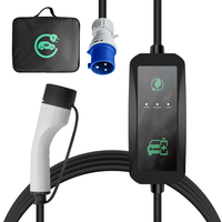 E-mingze Cargador portátil 7KW 32A Caja de carga EVSE monofásica Cargador rápido Cargador eléctrico