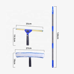Cam temizleme kazıyıcı uzatılabilir silecek pencere temizleyici ayna silecek Fiber karo zemin - Product Image 2