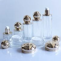 30g 50g 100g 30ml 50ml 100ml 120ml 150ml Bouteille à pompe en verre de luxe pour huile cosmétique/bouteille en verre de luxe/emballage cosmétique