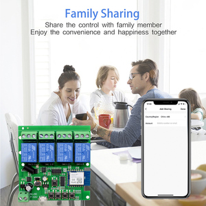 Interruptor de Luz Inteligente Wifi Tuya Smart Life de 85-250V, 4 Canales, Receptor RF433, Relés de 10A, Compatible con Alexa y Google Assistant - Product Image 3