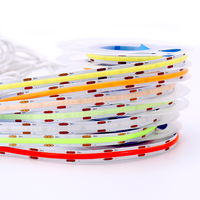 Lampu Strip LED Tembaga USB 5V Dapat Dipotong Kontrol Sentuh 320LED/m 8mm COB Pita Fleksibel Penggunaan Dalam Ruangan