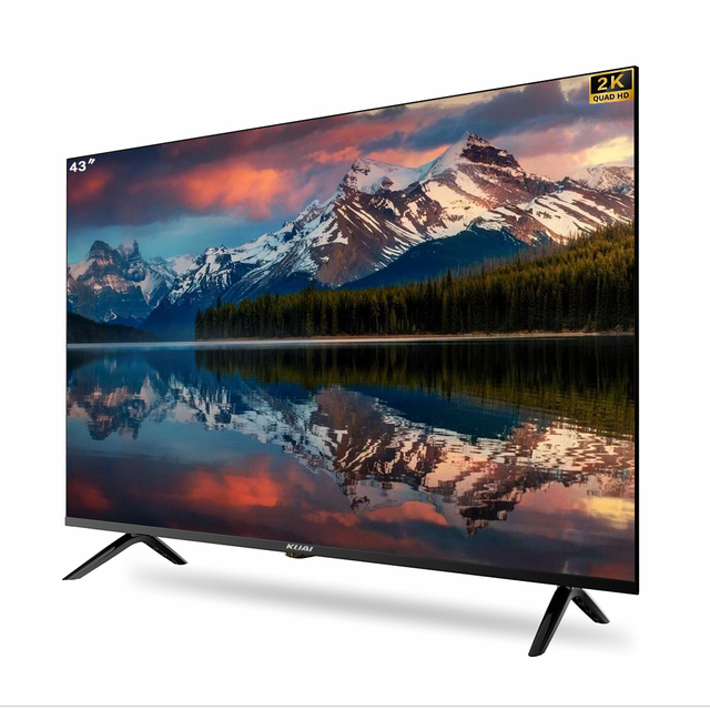 KUAI Smart TV 43 Pouces Customized DVB T2S2 2K QHD 4K UHD Televiseur Smart TV 43 Pouce Flat Android Television