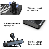 Controlador de Cámara PTZ Lilliput con Joystick IP RS232/485, Teclado, Conmutador, Alimentación PoE para Cámara de Conferencia, Transmisión en Vivo, CCTV