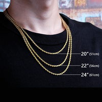 Colar 18k banhado a ouro, joias, moda, colar, corrente, colar, torção, aço inoxidável