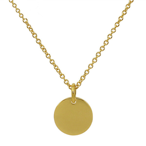 Rotonda Del Pendente Collane Del Choker In Oro di Colore Personalizzato su misura <span class=keywords><strong>Nome</strong></span>/Logo Targhetta Delle Donne Della Catena di Accessori di Abbigliamento - Product Image 1