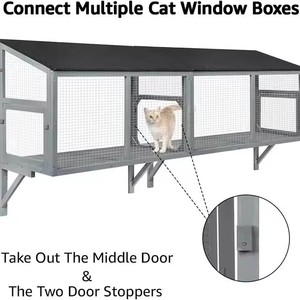 Casa <span class=keywords><strong>para</strong></span> <span class=keywords><strong>Gatos</strong></span> de Exterior, Jaula Tipo Villa, Resistente a la Lluvia y al Frío, Nueva, de Gran Espacio, <span class=keywords><strong>para</strong></span> Mascotas, Venta Caliente Transfronteriza - Product Image 5