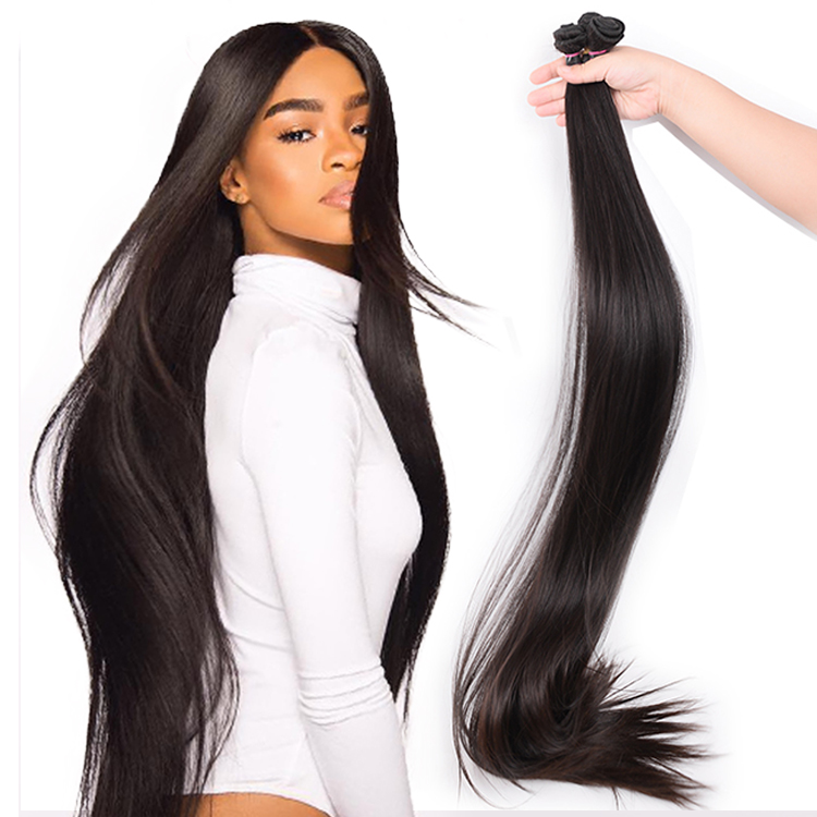 Usexy Virgin Brazilian Hair Weave Bundles Straight Natural Color 30 32 34 36 38 40インチHuman Hair Extension