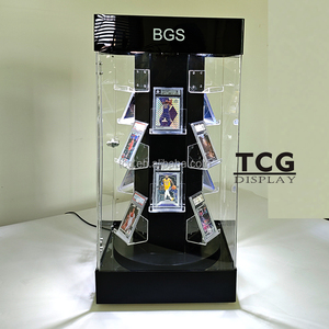 TCG销售现代亚克力货架，带发光二极管显示器JAROMIR JAGR签名1990/91 OPC卓越新秀BAS/BGS <span class=keywords><strong>10</strong></span>运动毕业卡 - Product Image 1