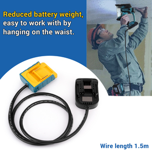 Câble d'extension de batterie portable pour batteries au lithium Makitas 18v Adaptateur de câble d'extension pour DEWAL Milwauk Bos 18v 20v - Product Image 2