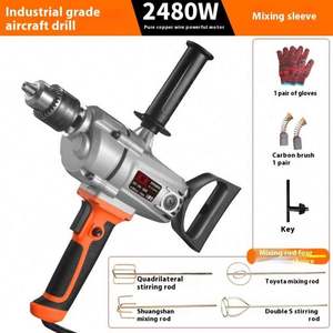 Mezcladora Eléctrica Manual <span class=keywords><strong>de</strong></span> 2800W, Mezcladora <span class=keywords><strong>de</strong></span> Paletas, Batidora Eléctrica, Mezcladora con Velocidad Regulable Continua <span class=keywords><strong>para</strong></span> Hormigón y <span class=keywords><strong>Cemento</strong></span> - Product Image 6