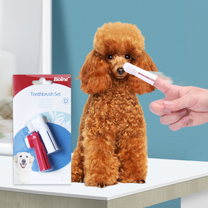 Bioline Brosse à <span class=keywords><strong>dents</strong></span> pour animaux de compagnie, écologique, douce, pour le nettoyage et le massage dentaire - Product Image 2