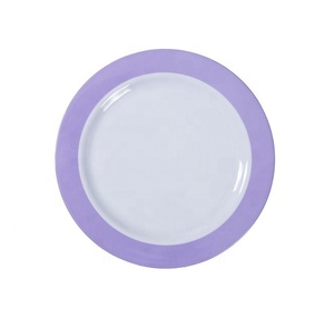 Juego <span class=keywords><strong>de</strong></span> cena <span class=keywords><strong>de</strong></span> <span class=keywords><strong>melamina</strong></span> personalizado <span class=keywords><strong>de</strong></span> 16 piezas <span class=keywords><strong>de</strong></span> dos tonos blanco púrpura lluvia <span class=keywords><strong>para</strong></span> acampar y fiesta sirve a <span class=keywords><strong>4</strong></span> <span class=keywords><strong>personas</strong></span> - Product Image 2