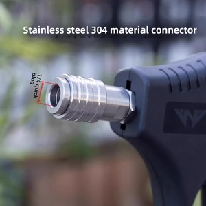 Amazon nuevo 21V autoblocante G1/4 conector rápido de acero inoxidable de alta presión 4000psi pistola de agua para lavadora de coches máquina de limpieza - Product Image 3