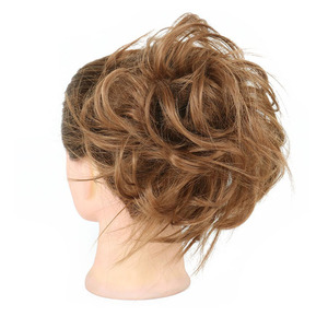 Xinran — <span class=keywords><strong>Chignon</strong></span> élastique synthétique, Extensions capillaires pour queue de cheval, chevelure crépue et bouclée pour femmes, vente en gros - Product Image 3