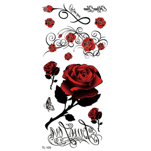 BXTAT TL109 TL114 Rose Dreamcatcher Phoenix Pegasus mariposa dragón León Pavo Real <span class=keywords><strong>zorro</strong></span> <span class=keywords><strong>tatuaje</strong></span> temporal pegatinas variantes <span class=keywords><strong>de</strong></span> papel - Product Image 1