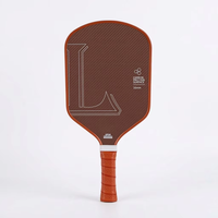 Raquette de pickleball en fibre de carbone T700 haute friction, monobloc, pressée à chaud, tissée en Kevlar rouge pur, pour le sport