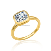 Yeni gelenler Moissanite taş yüzük ile zirkon yüzük ile 14K gerçek altın kadınlar erkekler için güzel takı hediye