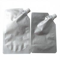 Pochettes transparentes à bec verseur de qualité alimentaire, refermables, pour emballage de liquides, portables, pour camping, eau, boissons, huile, 8oz 16oz 32oz