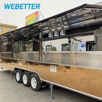 Remorque de restauration mobile WEBETTER sur mesure, entièrement équipée, pour café, hamburgers, hot-dogs, pizzas, avec cuisine complète