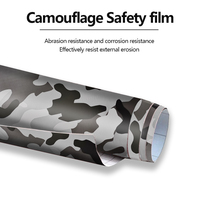 Film adhésif camouflage noir et argenté pour camion, 4,98 pi x 91 pi, motif canard arctique, pour habillage de véhicule, vente en gros