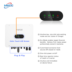 ระบบพลังงานแสงอาทิตย์แบบไฮบริดสามเฟส 127V 220V IP65 ขนาด 5KW 15kW รุ่น US สำหรับระบบโซลาร์เซลล์ในสหรัฐอเมริกา แบบออนกริดและออฟกริด - Product Image 3