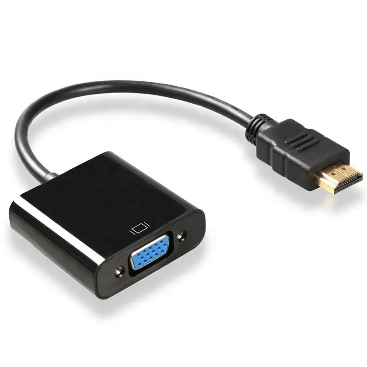 High Quality Cheap Price 1080P HDMI To VGA Adapter Male To Female Adaptor HDMI Audio Video Cable