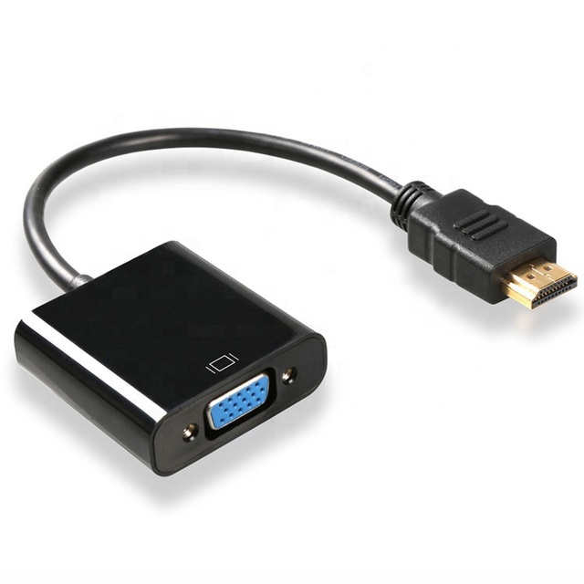 High Quality Cheap Price 1080P HDMI to VGA Adapter Male to Female Adaptor HDMI Audio Video Cable
